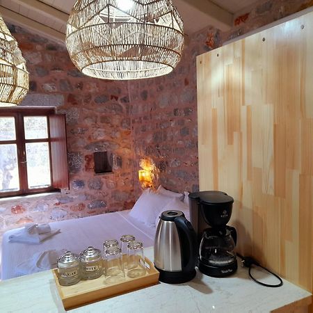 The Two Carob Trees, Traditional Stonehouse, Nikandri, Pirgos Diros Apartment Lefkias Bagian luar foto